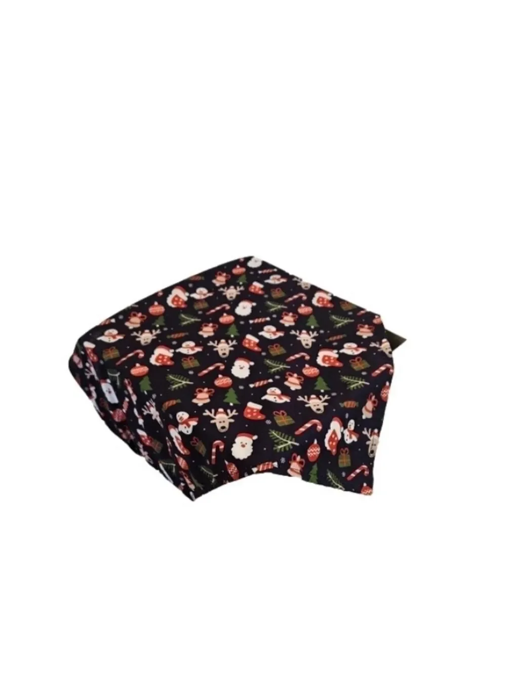 Upcycled Christmas Dog Bandana Tie up in the front blue background pets